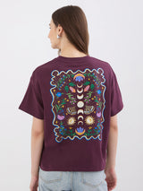 Women T-Shirt Cherry Lacquer Oversize Fit