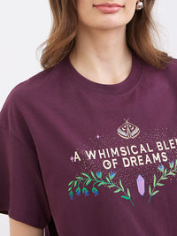 Women T-Shirt Cherry Lacquer Oversize Fit