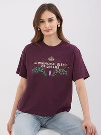 Women T-Shirt Cherry Lacquer Oversize Fit