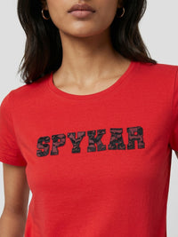Women T-Shirt Graphic Red Regular Fit