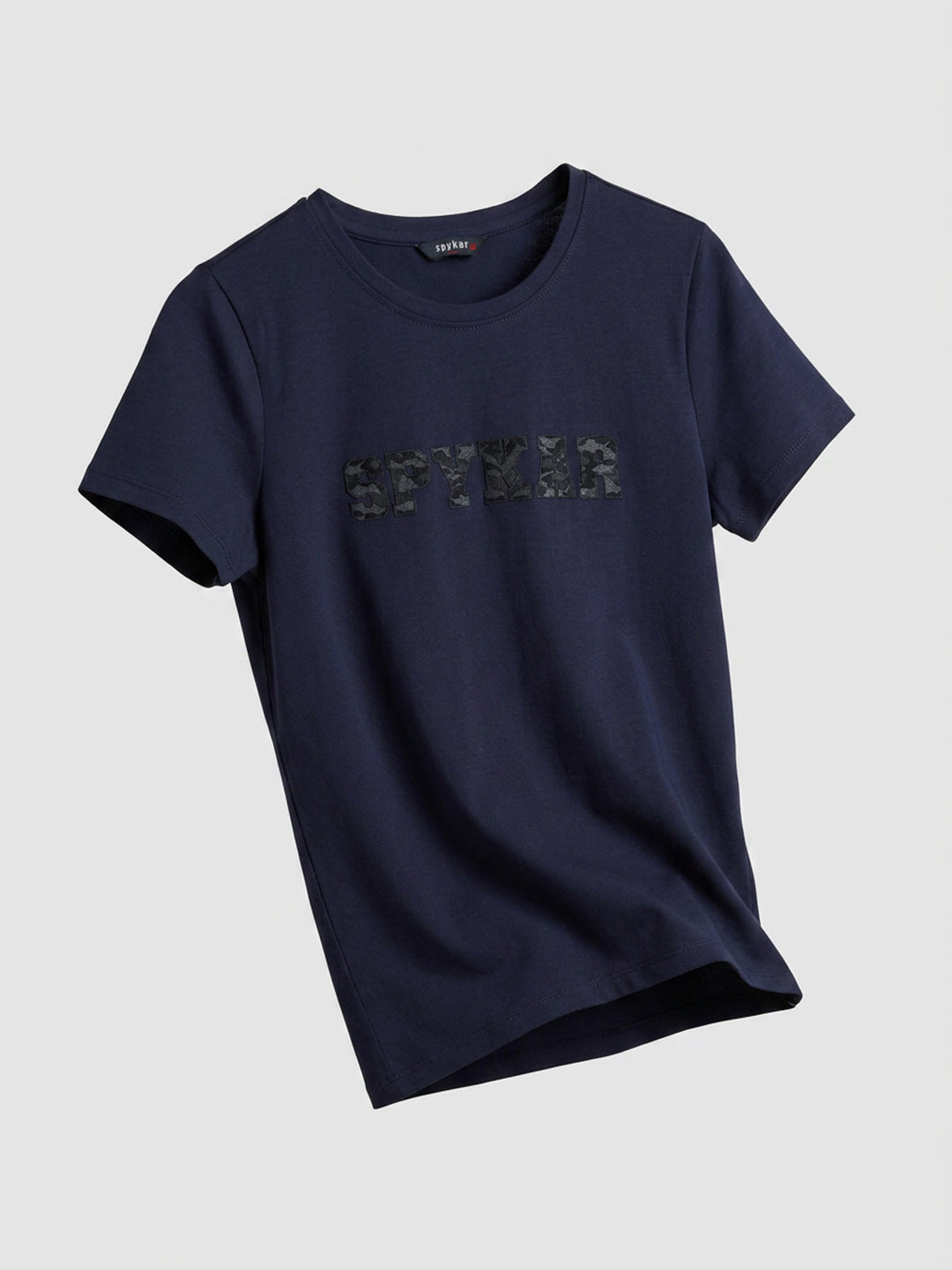 Women T-Shirt Graphic Navy Blue Regular Fit