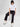 Women Trackpant Black Wide Leg High Rise