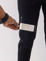 Women Trackpant Slim Fit Black Mid Rise