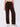 Women Trackpant Wide Leg Brown High Rise