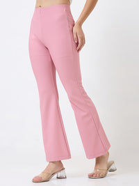 Spykar Boot Cut High Rise Grey Casual Track Pant For Women