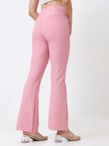 Spykar Boot Cut High Rise Grey Casual Track Pant For Women