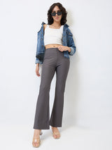 Spykar Boot Cut High Rise Pink Casual Track Pant For Women