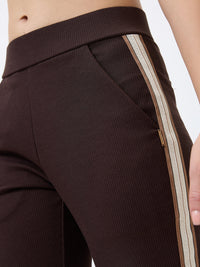Spykar Straight Fit High Rise Brown Casual Track Pant For Women