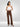 Women Trackpant Boot Cut Fit Brown Mid Rise