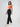 Women Trackpant Straight Fit Black Mid Rise