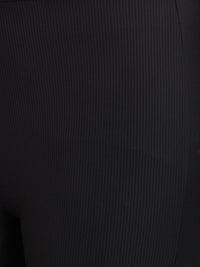 Women Trackpant Skinny Fit Black High Rise