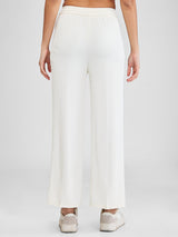 Women Trackpant Off-White Wide Leg High Rise
