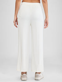 Women Trackpant Off-White Wide Leg High Rise