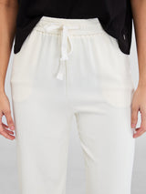Women Trackpant Off-White Wide Leg High Rise