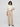 Women Trouser Straight Fit Beige High Rise