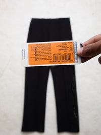 Women Trouser Straight Fit Black High Rise