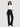 Women Trouser Straight Fit Black High Rise