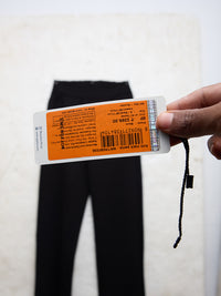 Women Trouser Straight Fit Black High Rise