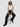 Women Trouser Straight Fit Black High Rise
