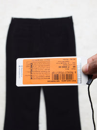 Women Trouser Boot Cut Fit Black High Rise