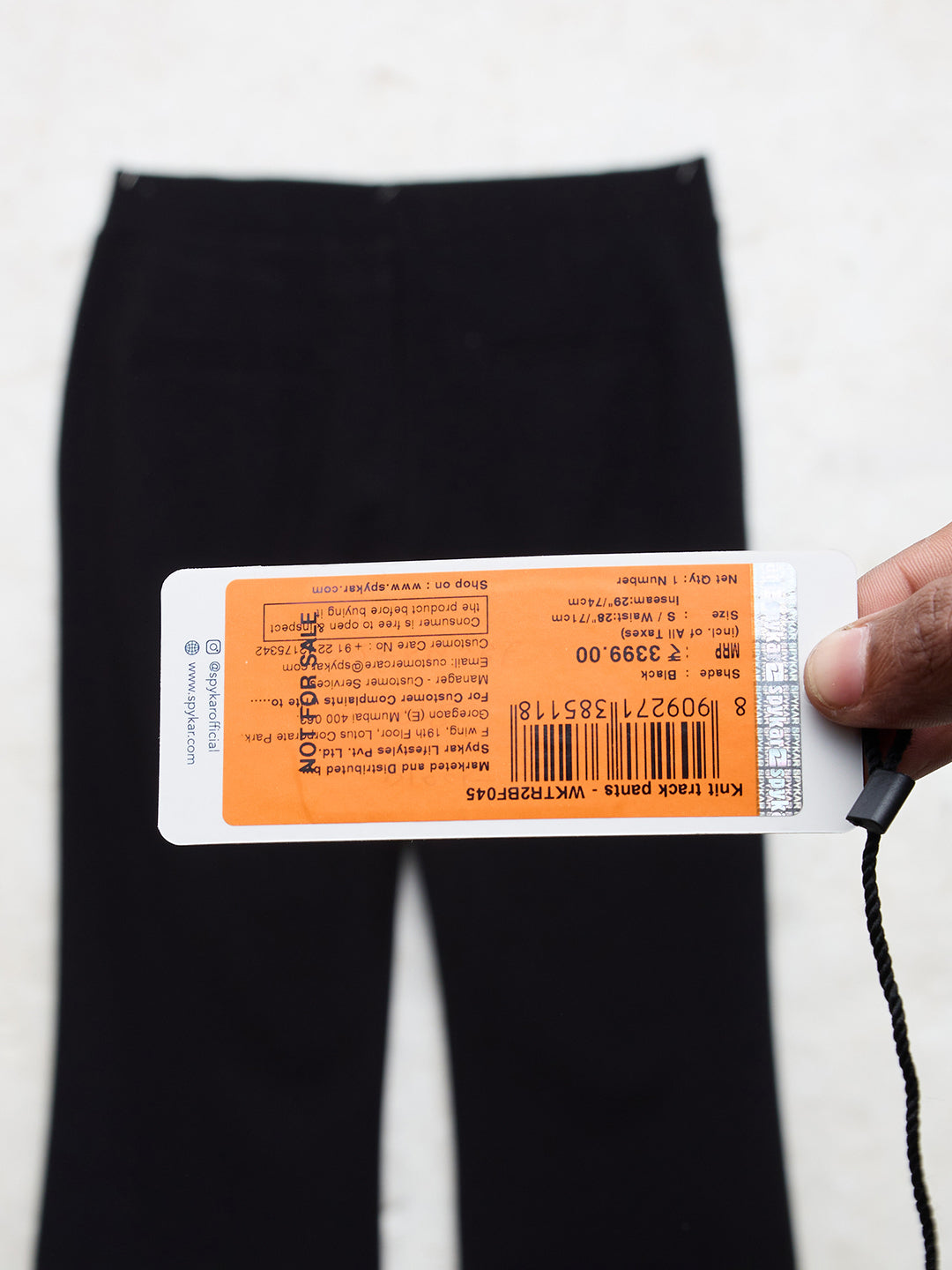 Women Trouser Boot Cut Fit Black High Rise