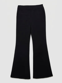 Women Trouser Boot Cut Fit Black High Rise