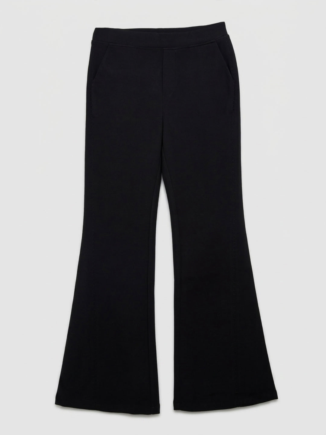 Women Trouser Boot Cut Fit Black High Rise