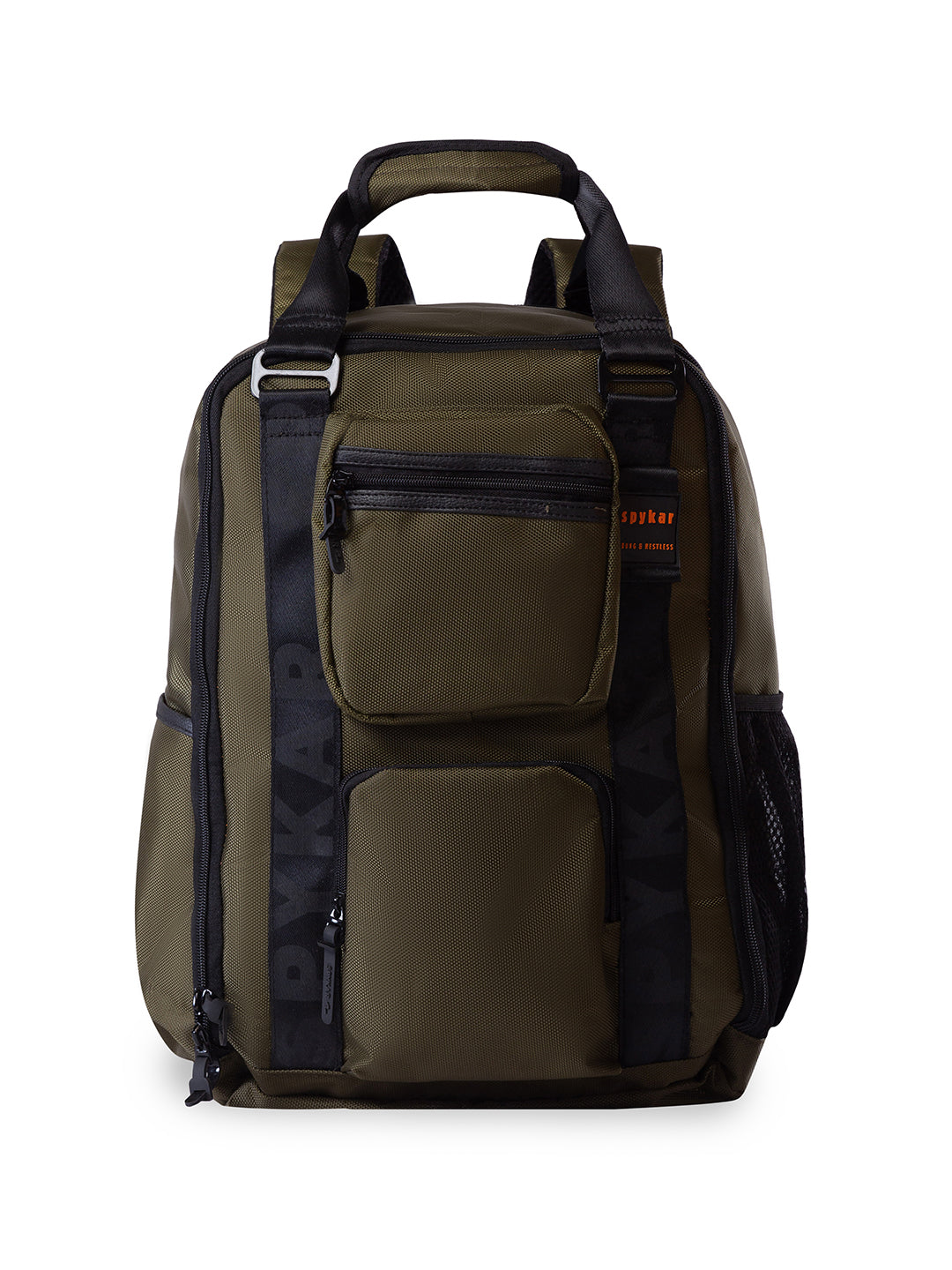 Spykar Men Olive Polyester Backpack