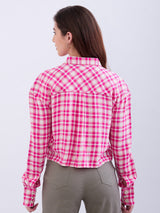 Women Shirt Pink Loose Fit