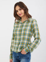 Women Shirt Blue Regular Fit