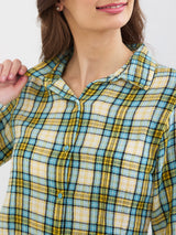 Women Shirt Blue Regular Fit
