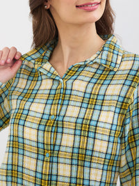 Women Shirt Blue Regular Fit