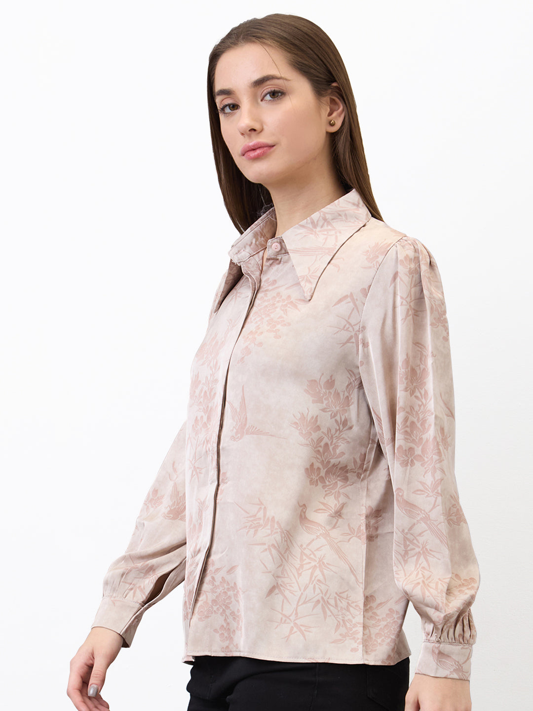 Women Shirt Check Pink Regular Fit