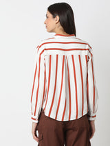 Women Shirt Print Brown Regular Fit