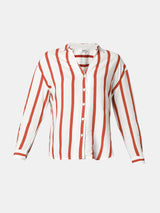 Women Shirt Print Brown Regular Fit