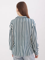 Women Shirt Green Regular Fit