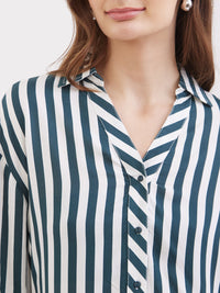 Women Shirt Green Regular Fit