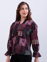 Women Shirt Cherry Lacquer Regular Fit