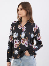 Women Shirt Black Regular Fit