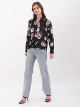Women Shirt Black Regular Fit
