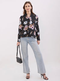 Women Shirt Black Regular Fit