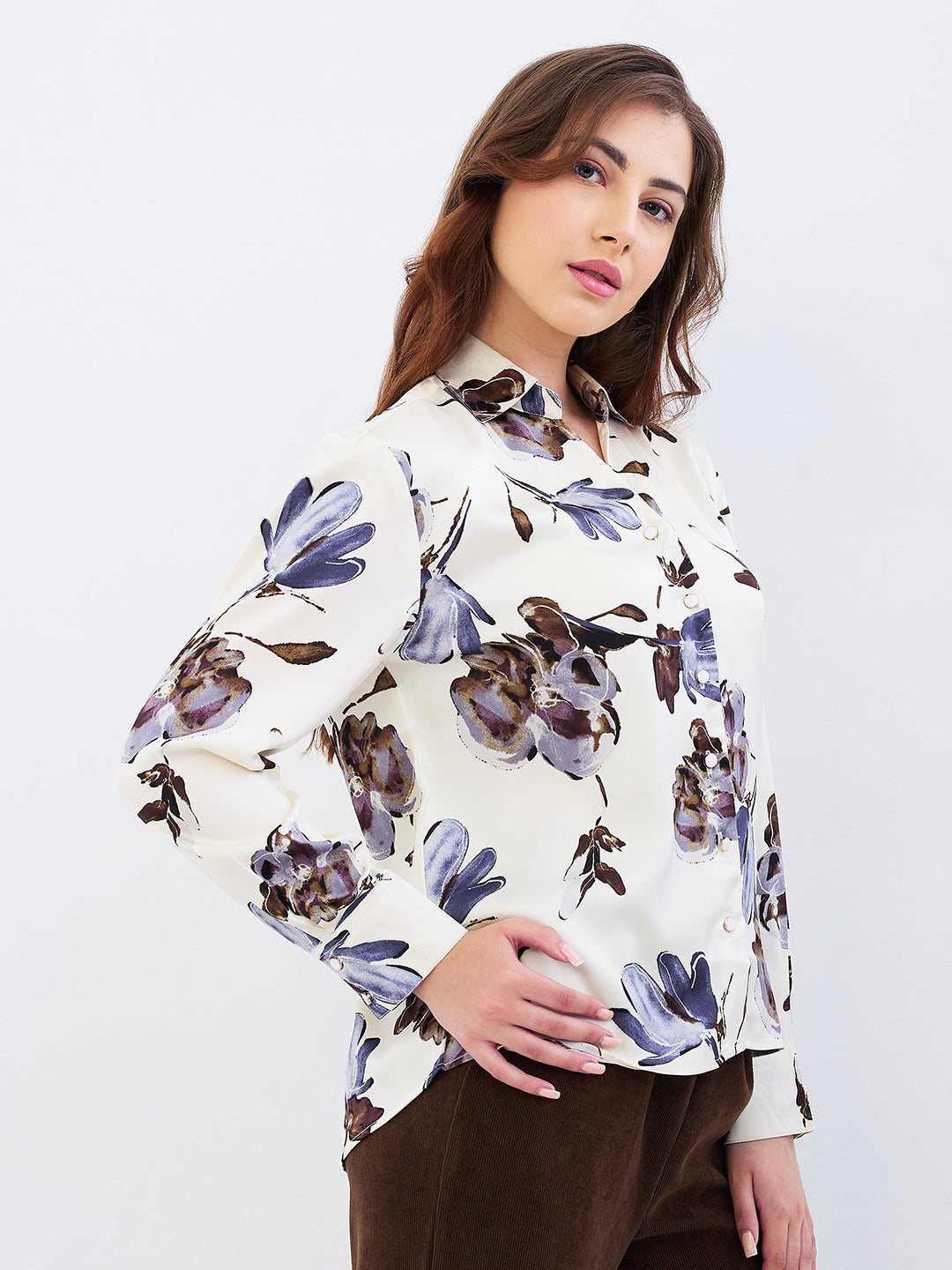 Women Shirt White Regular Fit