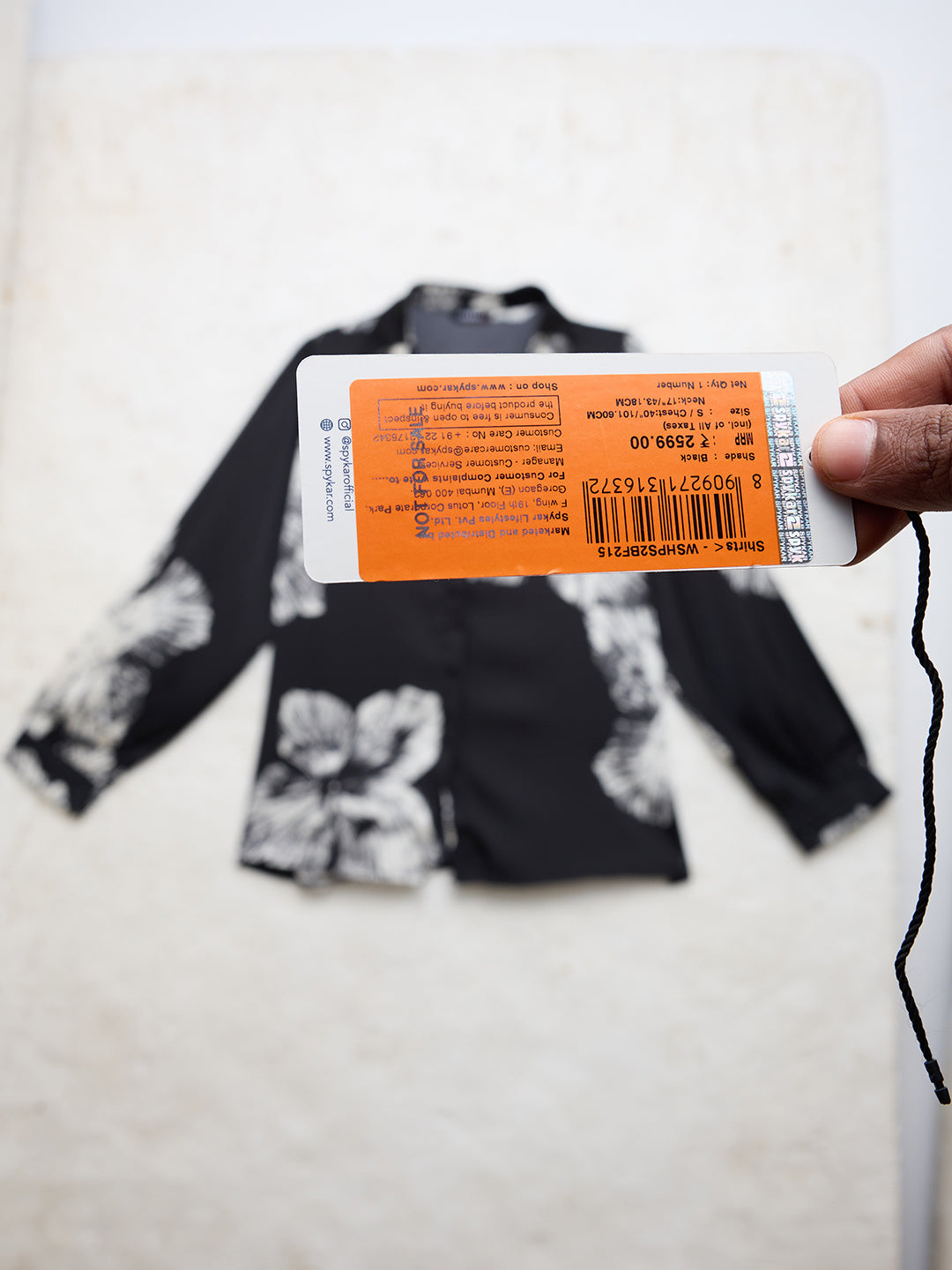 Women Shirt Print Black Relaxed Fit