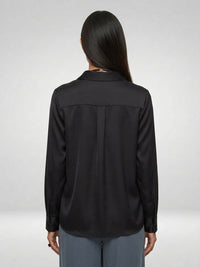 Women Shirt Solid Black Regular Fit