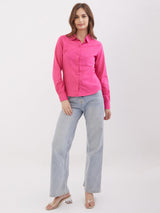Women Shirt Pink Regular Fit