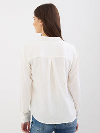 Women Shirt White Regular Fit