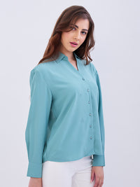 Women Shirt Olive Regular Fit