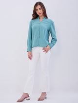 Women Shirt Olive Regular Fit