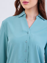 Women Shirt Olive Regular Fit