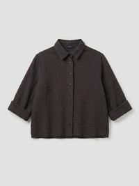 Women Shirt Solid Black Regular Fit